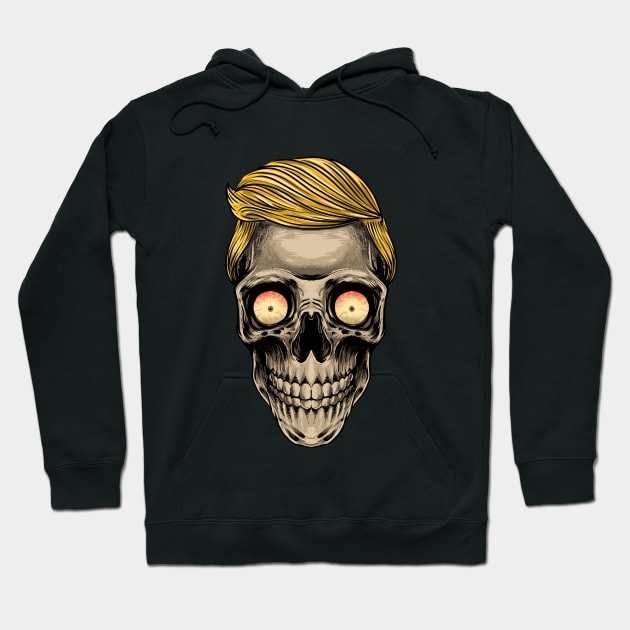 SKULL TRUMP Hoodie by AWANG ART STUDIO